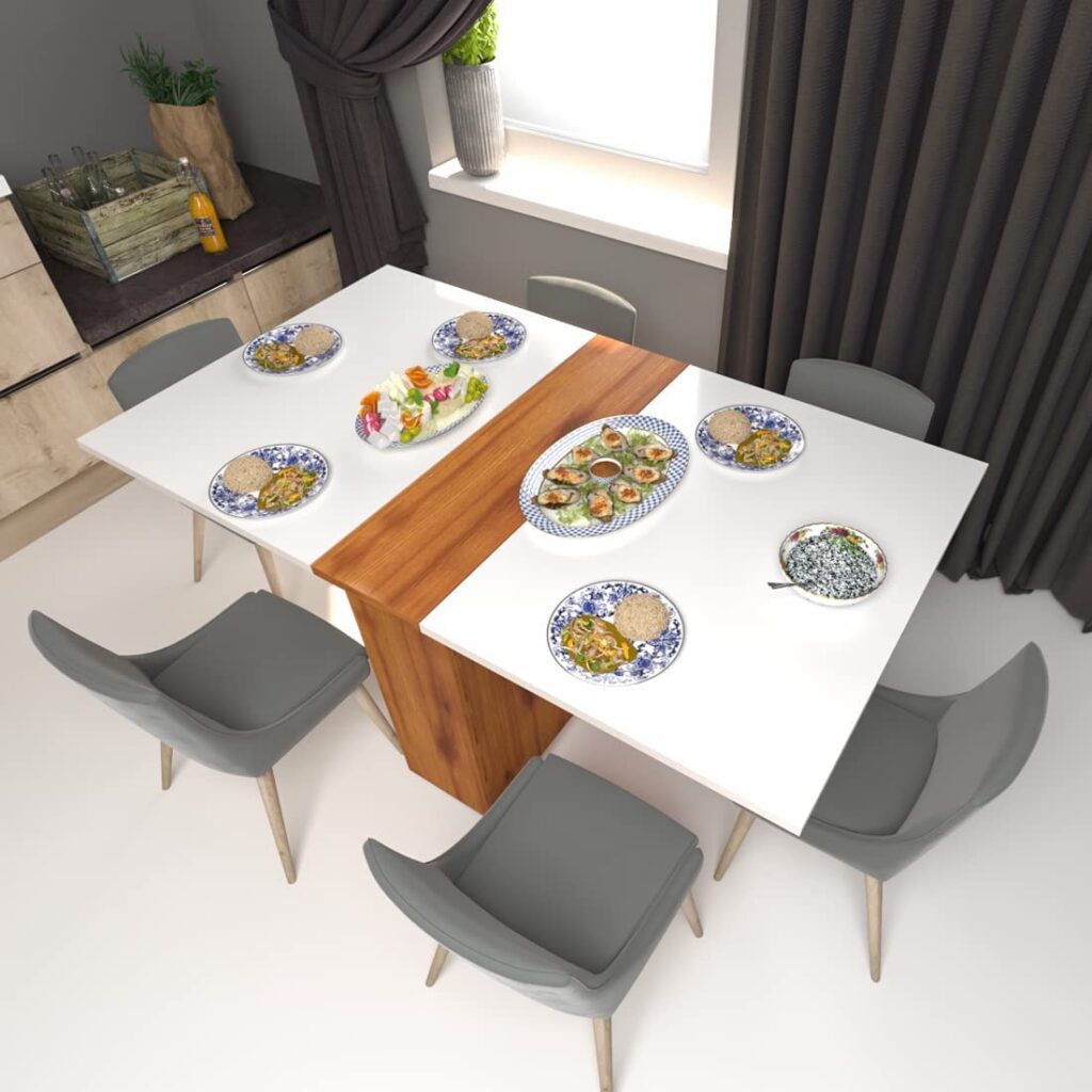 Folding Dining Table 6 Seater