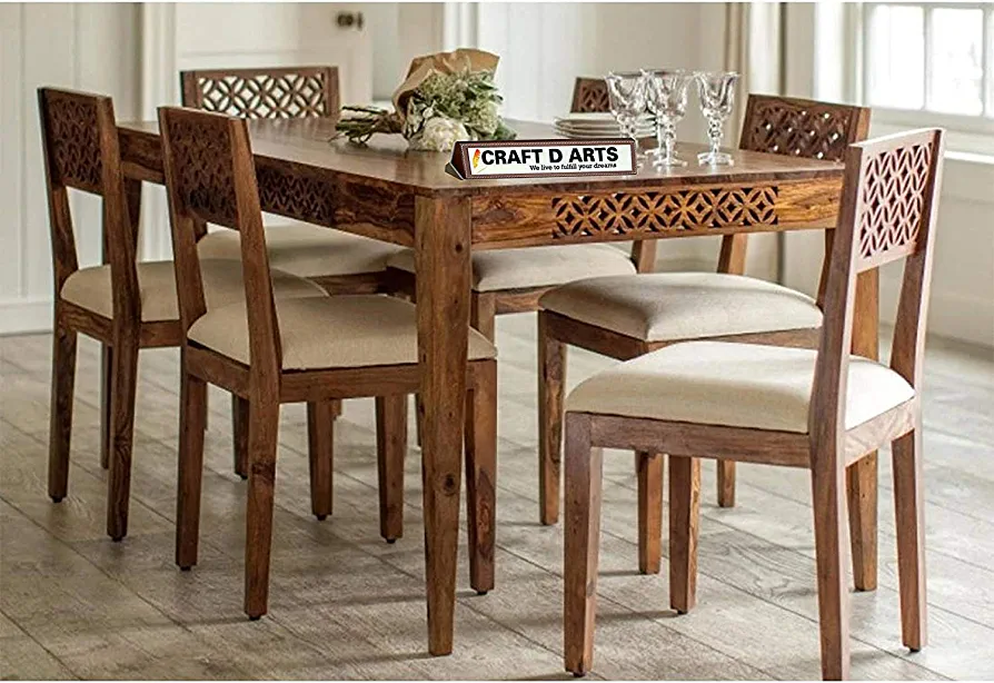 Dining Table Set with 6 Chairs 