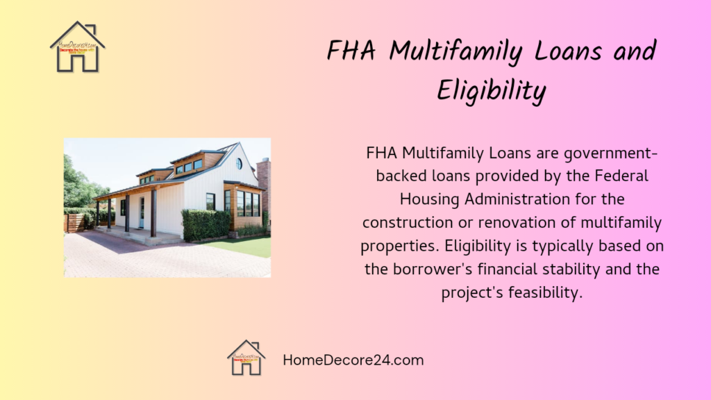 FHA Multifamily Loans and Eligibility 